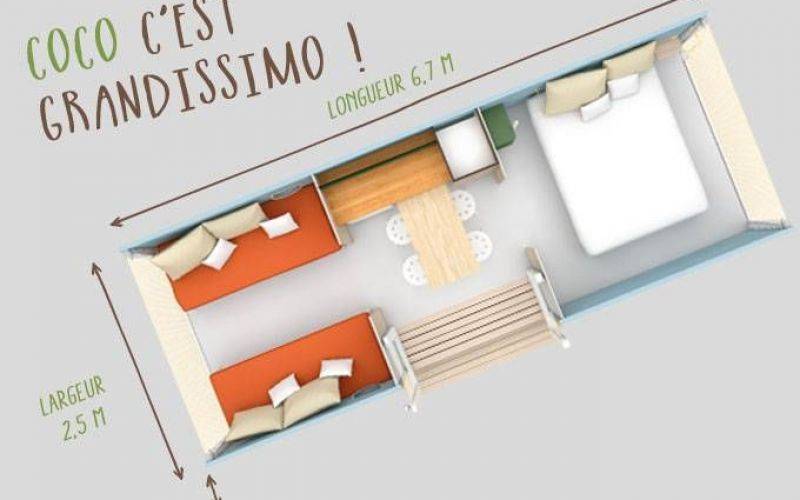 Plan coco sweet 2 chambres